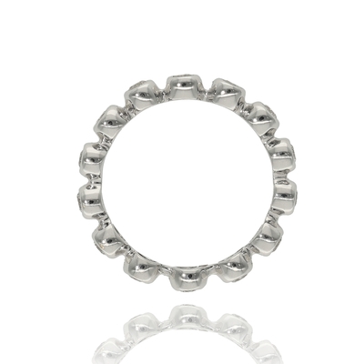 Fehér arany gyűrű 57-es méret (B23325_3I)